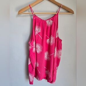 GAP Pink Floral Women's Rayon Halter Top